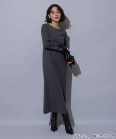 Arpege story(アルページュストーリー) |袖口レースニットワンピース