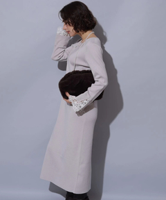 Arpege story(アルページュストーリー) |袖口レースニットワンピース