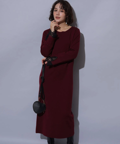 Arpege story(アルページュストーリー) |袖口レースニットワンピース