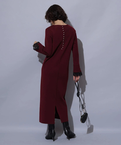 Arpege story(アルページュストーリー) |袖口レースニットワンピース