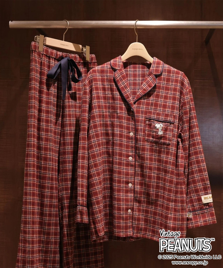 PEANUTS〉ネルチェックパジャマ | ファッション小物/その他 | Arpege