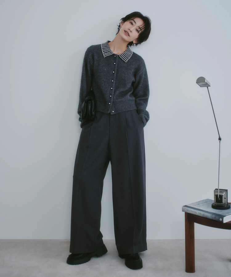 ベルト付きタックワイドパンツ | パンツ | Arpege story（アルページュ
