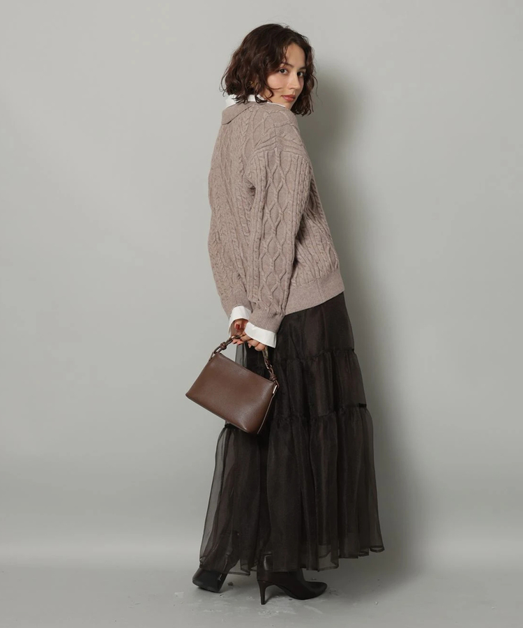 シャツドッキングケーブルニット | ニット | Arpege story