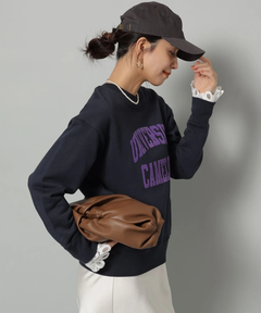 Arpege story(アルページュストーリー) |袖レースフロッキーロゴスウェット