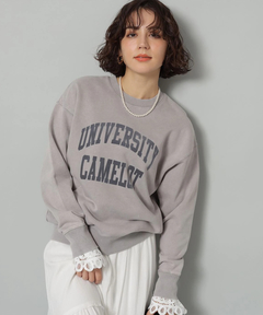 Arpege story(アルページュストーリー) |袖レースフロッキーロゴスウェット