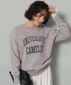 Arpege story(アルページュストーリー) |袖レースフロッキーロゴスウェット