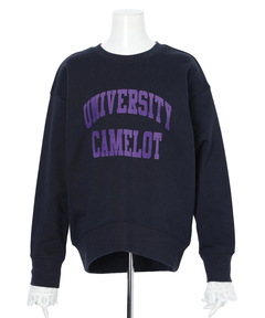 Arpege story(アルページュストーリー) |袖レースフロッキーロゴスウェット