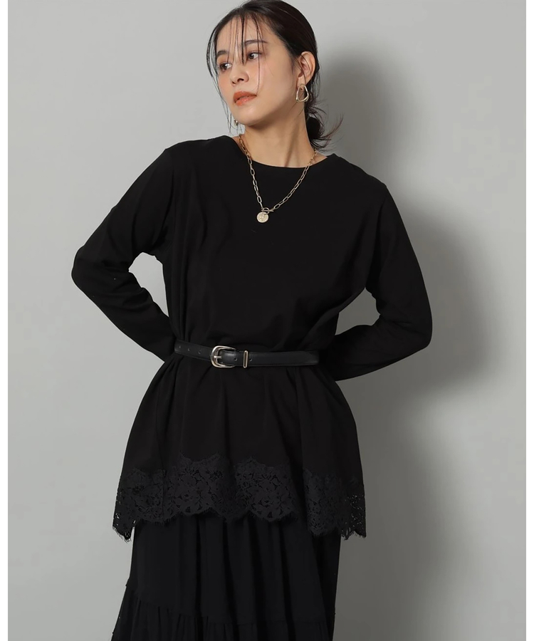 Arpege story 裾レースロンＴ 裾レースロンT | Tシャツ・カットソー | Arpege story（アルページュ