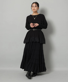 Arpege story(アルページュストーリー) |裾レースロンＴ