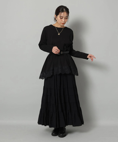 Arpege story(アルページュストーリー) |裾レースロンＴ