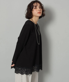 Arpege story(アルページュストーリー) |裾レースロンＴ