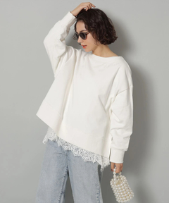 Arpege story(アルページュストーリー) |裾レースロンＴ