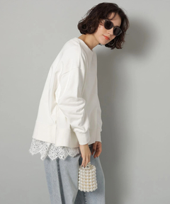 Arpege story(アルページュストーリー) |裾レースロンＴ