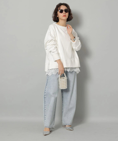 Arpege story(アルページュストーリー) |裾レースロンＴ