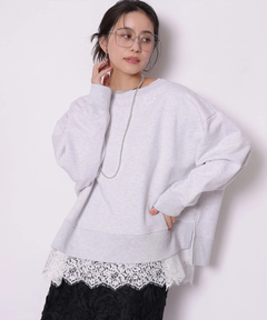 Arpege story(アルページュストーリー) |裾レースロンＴ