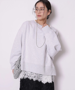 Arpege story(アルページュストーリー) |裾レースロンＴ