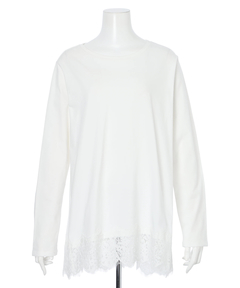 Arpege story(アルページュストーリー) |裾レースロンＴ