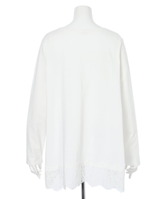 Arpege story(アルページュストーリー) |裾レースロンＴ