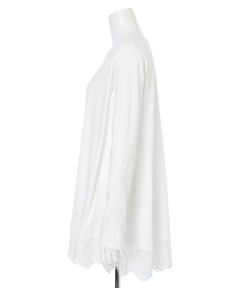 Arpege story(アルページュストーリー) |裾レースロンＴ