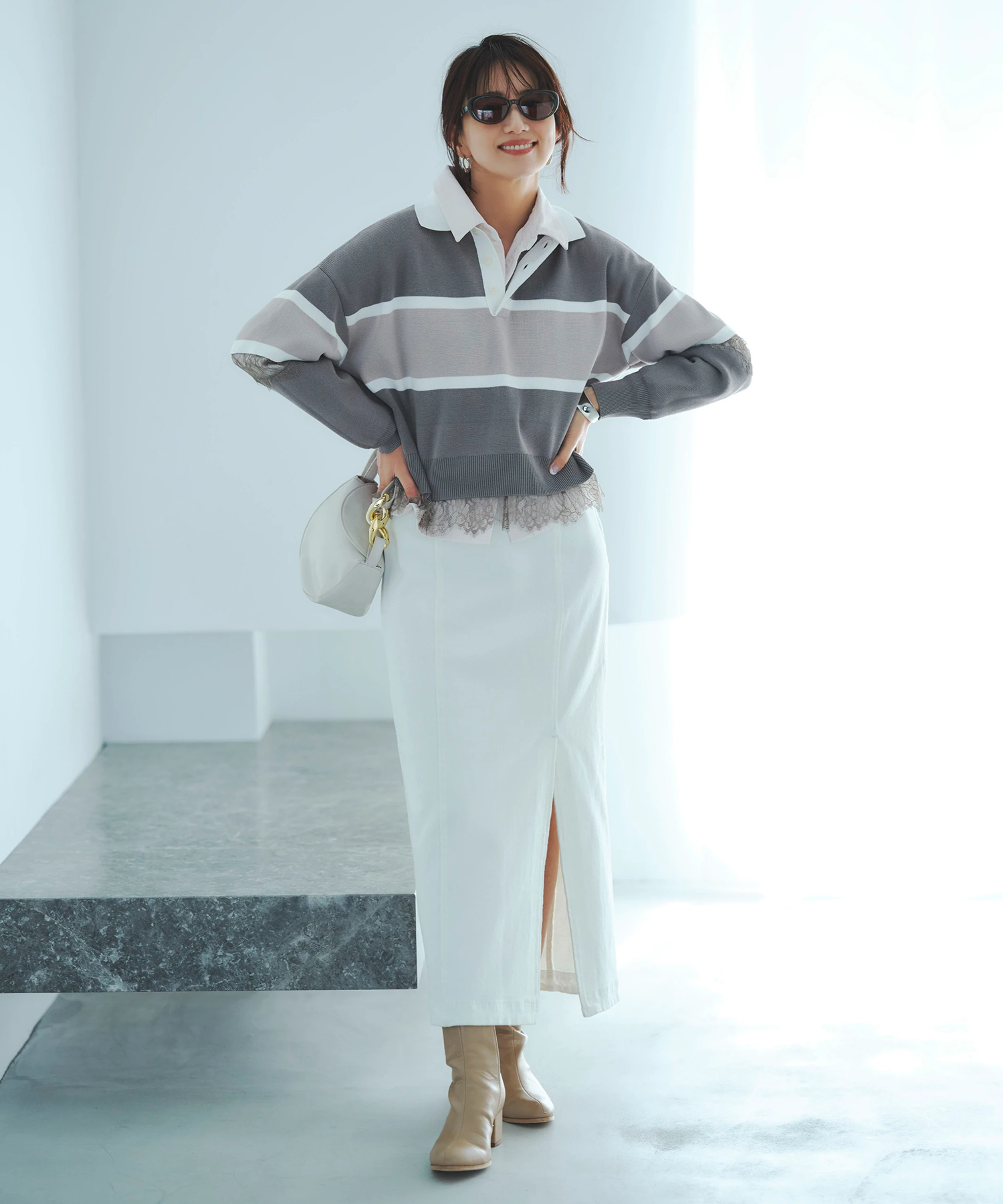 Arpege story シャギーカーデ Mサイズ ブルーミント Arpege story シャギーカーデ Mサイズ ブルーミント - メルカリ