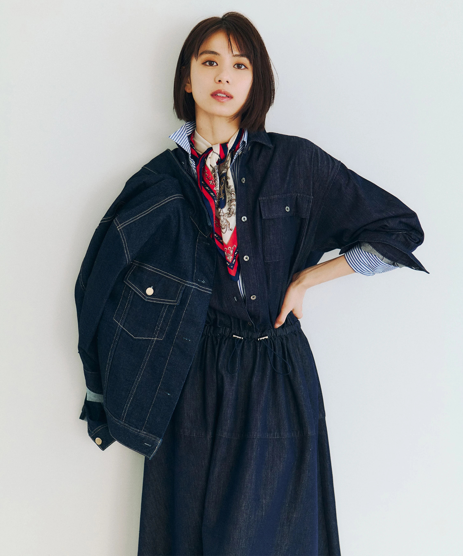 デニムドロストシャツワンピース | ワンピース | Arpege story