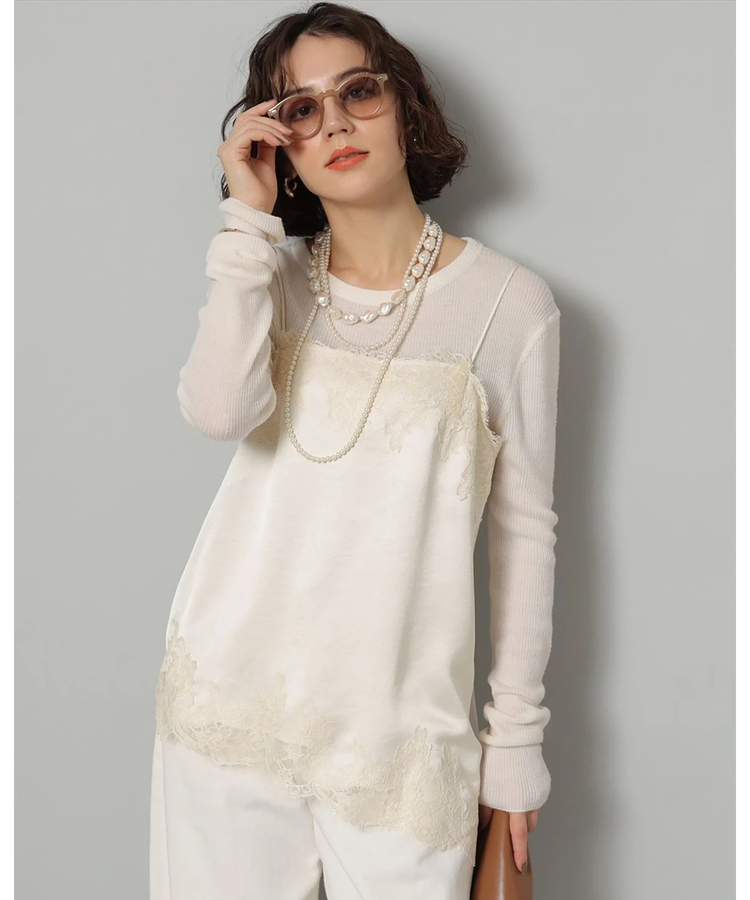 サテンレースキャミ | キャミソール・ベアトップ・タンクトップ