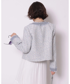 Arpege story(アルページュストーリー) |デニムドッキングツイードジャケット