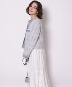 Arpege story(アルページュストーリー) |デニムドッキングツイードジャケット