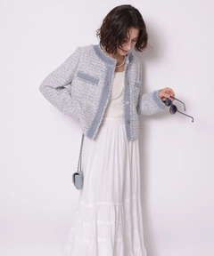 Arpege story(アルページュストーリー) |デニムドッキングツイードジャケット