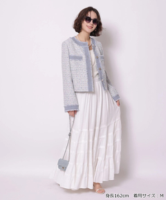 Arpege story(アルページュストーリー) |デニムドッキングツイードジャケット