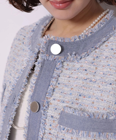 Arpege story(アルページュストーリー) |デニムドッキングツイードジャケット