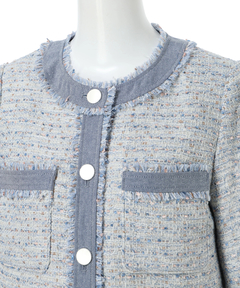 Arpege story(アルページュストーリー) |デニムドッキングツイードジャケット