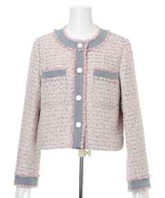 Arpege story(アルページュストーリー) |デニムドッキングツイードジャケット