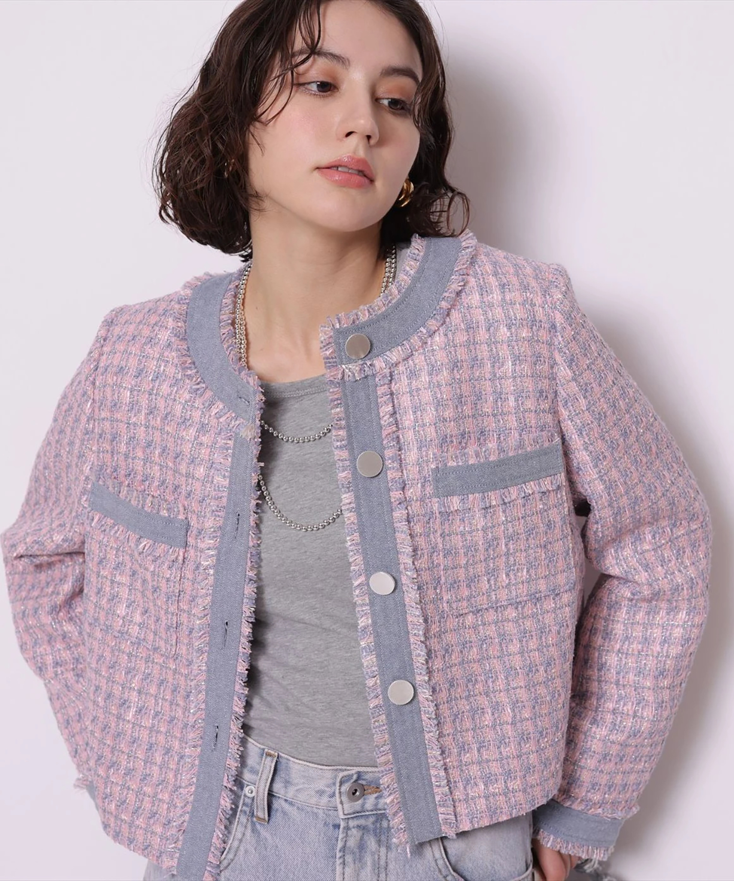 店舗限定》デニムドッキングツイードジャケット | ジャケット | Arpege