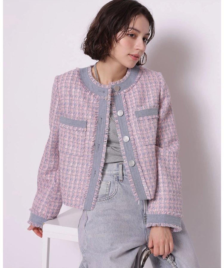 店舗限定》デニムドッキングツイードジャケット | ジャケット | Arpege