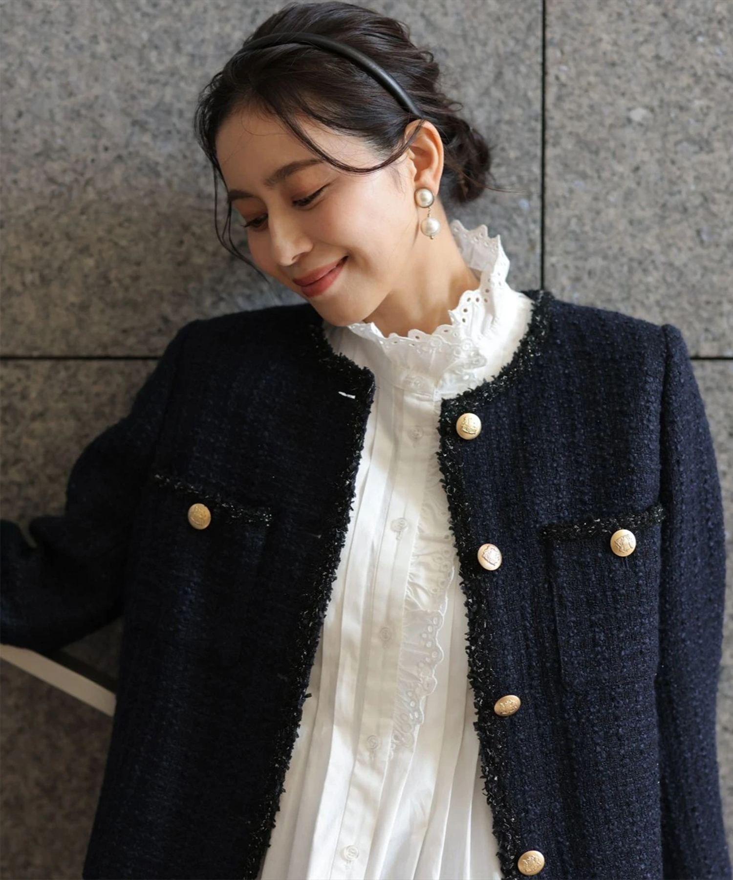 ノーカラージャケット | ジャケット | Arpege story（アルページュ