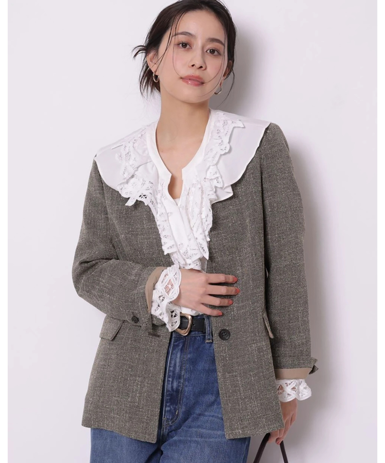 スラブツイードVジャケット | ジャケット | Arpege story