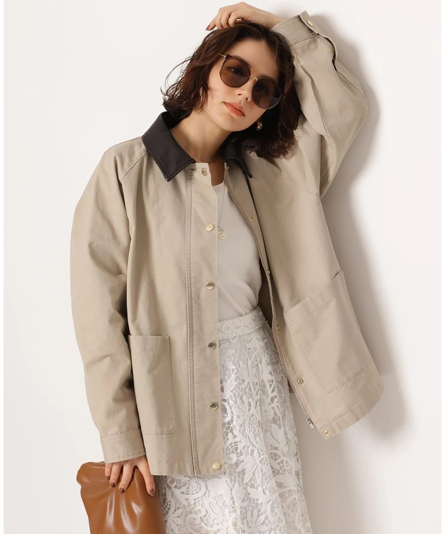 フェイクレザーカラージャケット | ジャケット | Arpege story