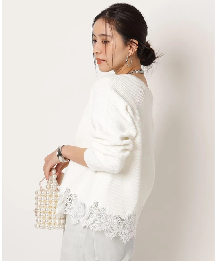 裾レースニット | ニット | Arpege story（アルページュストーリー