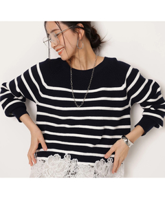 スタッフコーディネート】裾刺繍レースニット｜yuki｜Arpege story