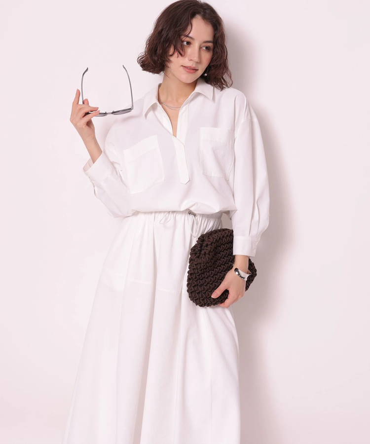ドロストシャツワンピース | ワンピース | Arpege story（アルページュ