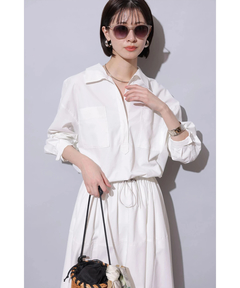 Arpege story(アルページュストーリー) |ドロストシャツワンピース