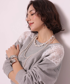 Arpege story(アルページュストーリー) |レースはぎスウェット