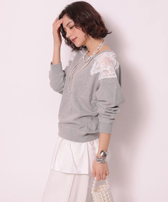 Arpege story(アルページュストーリー) |レースはぎスウェット