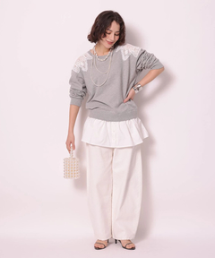 Arpege story(アルページュストーリー) |レースはぎスウェット