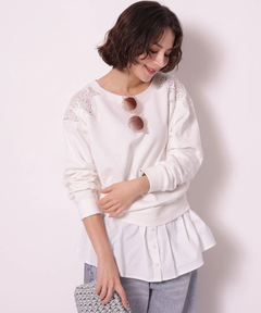 Arpege story(アルページュストーリー) |レースはぎスウェット