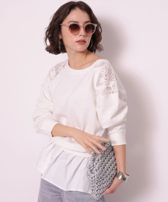 Arpege story(アルページュストーリー) |レースはぎスウェット