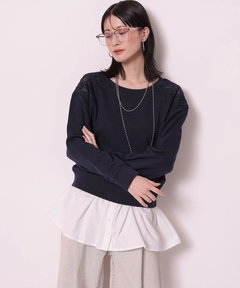 Arpege story(アルページュストーリー) |レースはぎスウェット