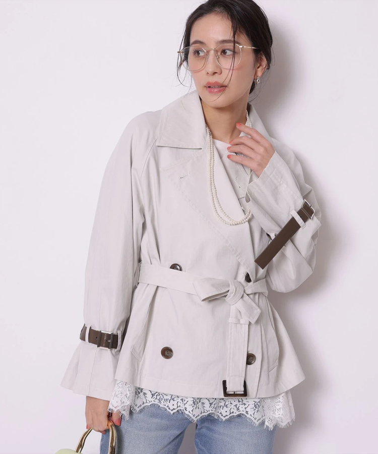 ベルト付きトレンチコート | コート | Arpege story（アルページュ