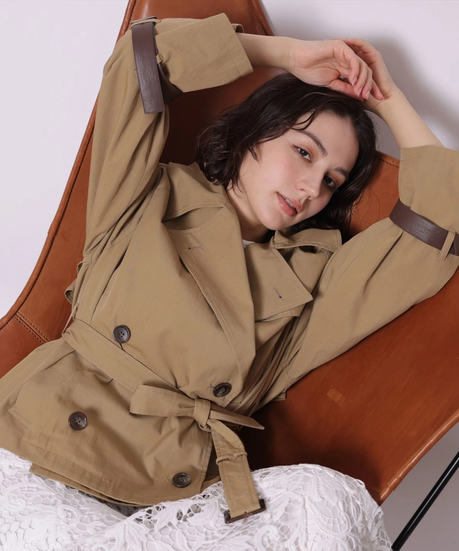 ベルト付きトレンチコート | コート | Arpege story（アルページュ